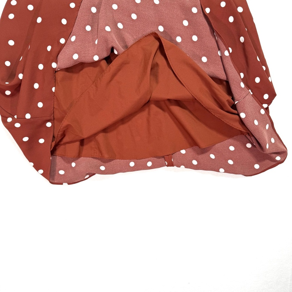 Boden Women's Sleeveless Dress Size 4 4R UK 8 8R Red Polka Dot Full Length - Picture 4 of 7